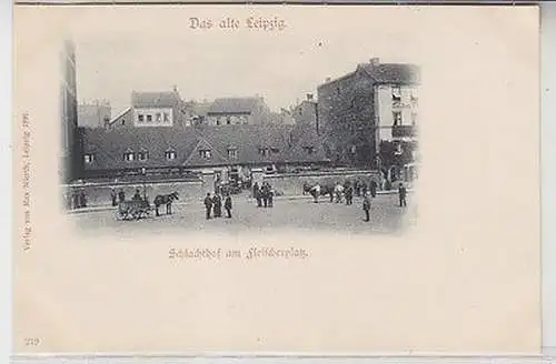 62362 Ak Leipzig Schlachthof am Fleischerplatz um 1900