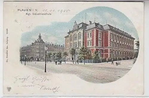 62760 Ak Plauen im Vogtland königliche Industrieschule 1900