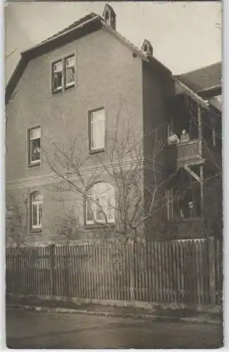 92029 Foto Ak Borna Wohnhaus 1913