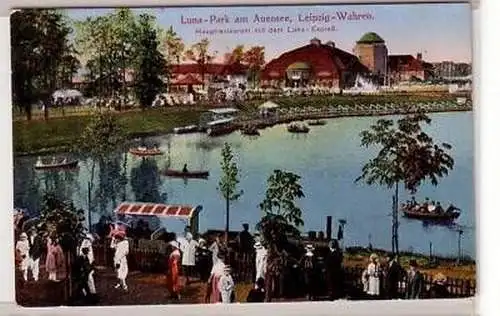 17/57 Ak Leipzig Wahren Lunapark am Auensee 1930