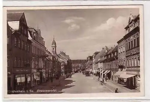 41516 Feldpost Ak Großenhain in Sa. Frauenmarkt 1942