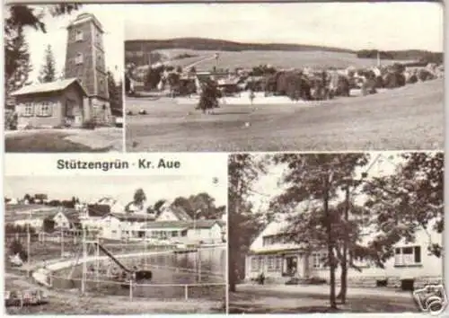 11728 Mehrbild Ak Stützengrün Kreis Aue 1982