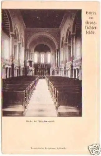 27009 Ak Gruss aus Gross-Lichterfelde Kirche um 1900