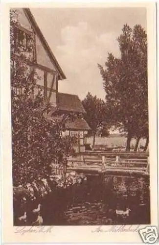 27064 Ak Lychen Uckermark am Mühlenbach um 1930