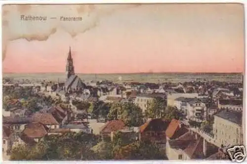 25533 Ak Rathenow - Panorama 1921