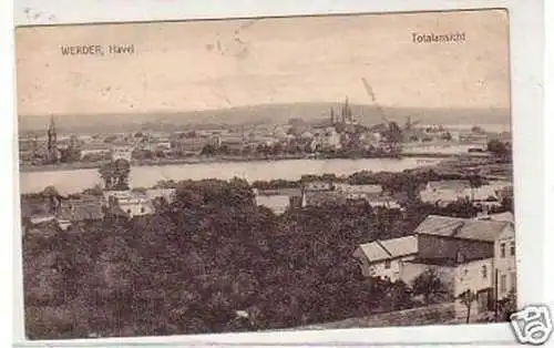 27824 Feldpost Ak Werder Havel Totalansicht 1918