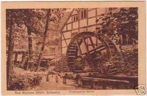 19242 Ak Bad Buckow Pritzhagener Mühle 1921