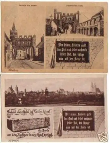 15219/2 Mehrbild Ak Jüterbog in Brandenburg um 1920