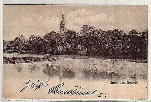 06184 Ak Gruß aus Neuzelle, Seeblick 1905