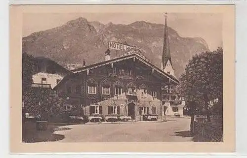 59119 Ak Garmisch (Bayr. Hochgeb.) Hotel Husar um 1930