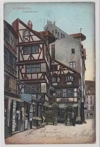 54176 Ak Nürnberg Gasthaus Sebalduskirche 1911