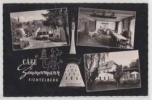 54353 Mehrbild Ak Café Zimmermann Fichtelberg 1962