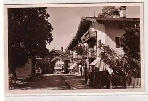 51142 Ak Tegernsee Rosenstraße mit Geschäft Jakon Atzl Uhren Optik Gold usw 1939