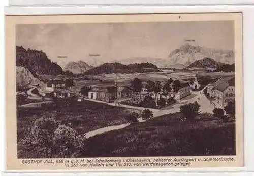 51173 Ak Gasthof Zill bei Schellenberg in Oberbayerm um 1930