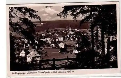 41686 Ak Bischofsgrün Blick vom Hügelfelsen 1936