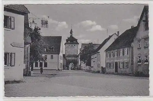 38307 Ak Leutershausen Mfr. Blick auf ob. Turm 1957