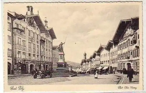 36123 Karte Bad Tölz Strassenansicht um 1920