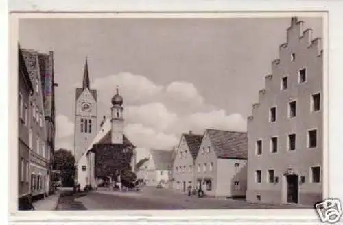 34267 Ak Neustadt an der Donau Ortsansicht 1955