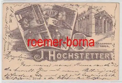 78700 Mehrbild Ak Mannheim? Stoffhandlung J. Hochstetter 1903