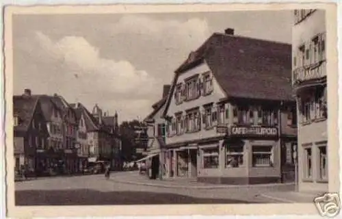 10819 Ak Göppingen Konditorei und Cafe um 1930