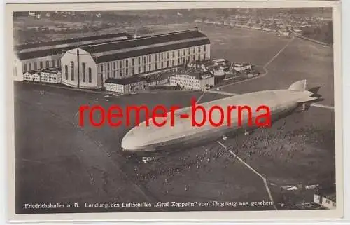 78329 Ak Friedrichshafen a.B. Landung des Luftschiffes 'Graf Zeppelin' um 1930