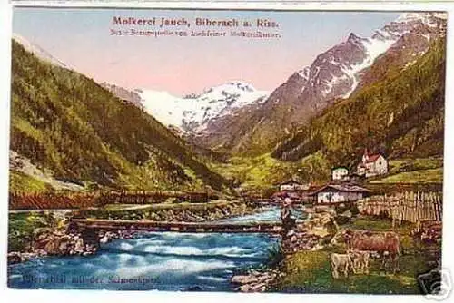 05632 Ak Molkerei Jauch Biberach am Riss um 1910