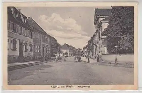 51453 Ak Kehl am Rhein Hauptstrasse um 1920