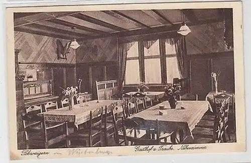 62843 Ak Schwaigern Gasthof zur Traube Innenansicht Nebenzimmer 1939