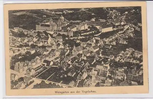 90479 Ak Weingarten aus der Vogelschau um 1923