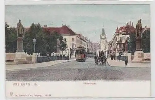 11465 Ak Freiburg im Breisgau Kaiserbrücke 1908