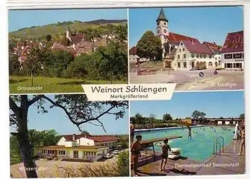 52612 Mehrbild Ak Weinort Schliengen Markgräflerland um 1960