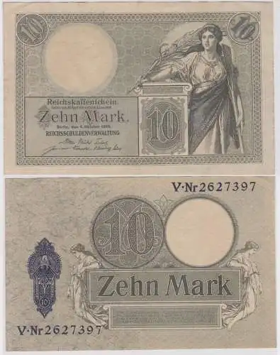 10 Mark Banknote Reichskassenschein Berlin 6. Oktober 1906 Ro. 27b (114018)