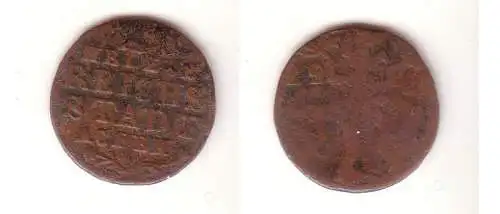 4 Heller Kupfer Münze Stadt Aachen 1767