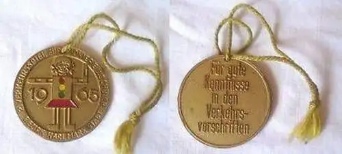 DDR Medaille 2. Verkehrsspiel Karl Marx Stadt 1965