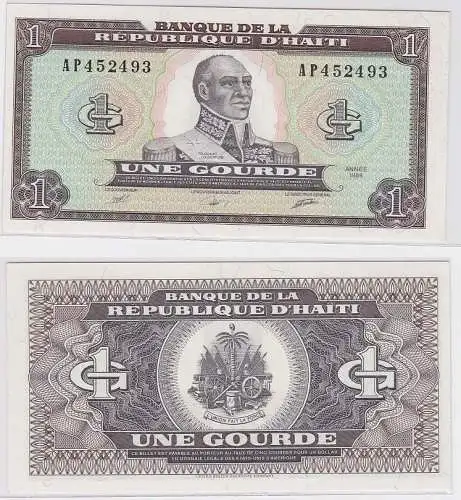 1 Gourde Banknote Banque de la Republique D´Haiti 1989 (121872)