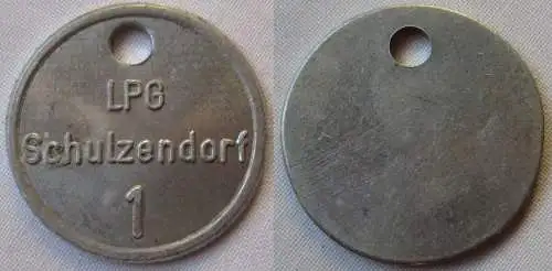 Aluminium Wertmarke LPG Schulzendorf 1 landwirt. Produktionsgenossens. (115631)