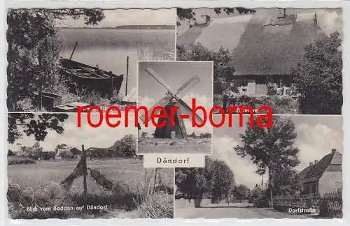 77420 Mehrbild Ak Dändorf Dorfstraße, Bodden, Büdnerei, Windmühle 1959