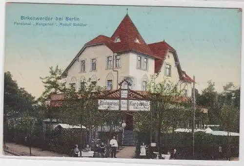 32933 AK Birkenwerder bei Berlin - Pensionat "Kurgarten" Rudolf Schüler 1919