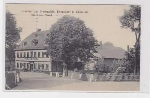 904393 Ak Ebersdorf b. Chemnitz- Gasthof zur Brettmühle, Bes. Agnes Pötzsch 1922