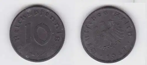 10 Reichspfennig Zink Münze 3.Reich 1947 F Jäger 375 (130082)