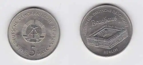 DDR Gedenk Münze 5 Mark Berlin Zeughaus 1990 (125254)