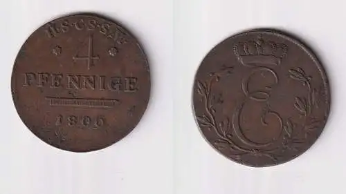 4 Pfennig Kupfer Münze Sachsen Coburg Saalfeld 1820 ss (102429)