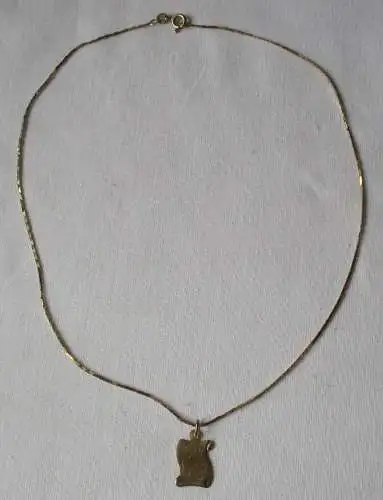 elegante Kette und Anhänger 585er Gold mit Sternzeichen Zwilling (167419)