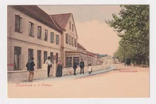 13078 Ak Niendorf an der Ostsee Strandstrasse Johannsens Hotel um 1900