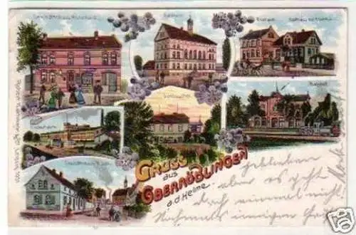 32553 Ak Lithographie Gruss aus Oberröblingen 1905