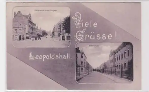 94048 Mehrbild Ak Leopoldshall Hohenerxlebener Straße & Bodestraße 1916