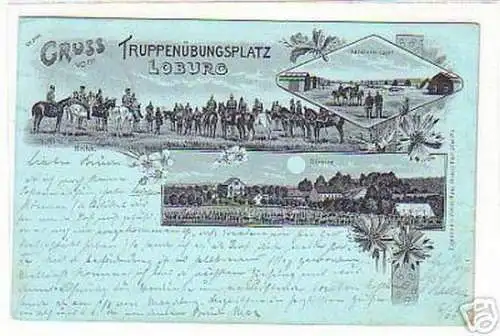 06246Mondscheinkarte Gruß vom Truppenübungsplatz Loburg