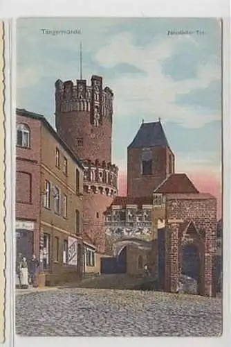 35699 Ak Tangermünde Neustädter Tor 1917