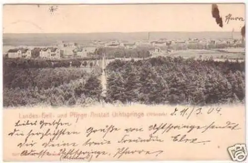 19361 Ak Landes Heil Anstalt Uchtspringe Altmark 1904