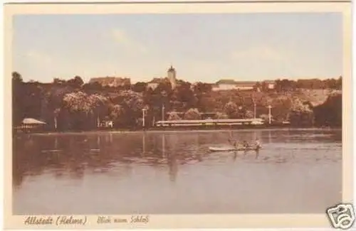 23755 Ak Allstedt (Helme) Blick zum Schloß 1928